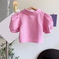 thumbnail image 5 of Sngxgn Girl's Skirt Sets Casual Fall Outfits Corduroy Skirt and Long Sleeve Rib Knit Shirt Tops Trendy 2 Piece Clothes(Pink,110), 5 of 7