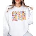 thumbnail image 4 of Panthers Sweatshirt for Women, Teens & Youth Retro Colorful Football Sweater White Sweatshirt Adult Large, 4 of 4