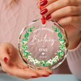 thumbnail image 2 of Custom Happy Birthday is One Glass Ornament Christmas, Wreath Ornament Gifts for Baby Boy Girl Kids, 1St Birthdays Keepsake for Xmas Tree, Personalized Name & Date Baby's First Birthday Ornaments, 2 of 6