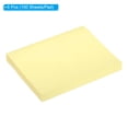 thumbnail image 3 of Uxcell 4" x 3" Sticky Notes, Bright Color Self-Stick Note Pads 100 Sheets/Pad, Yellow, 6 Pack, 3 of 5