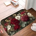 thumbnail image 5 of 1pc Bouquet of Flowers Absorbent Non-Slip Bathroom Thickened Flannel Rug Decor,Soft,Quick Drying,Suitable For Indoor/outdoor Use,Bathrooms,Bedrooms,Kitchens,Terrace,Laundry Rooms,16"x24", 5 of 9