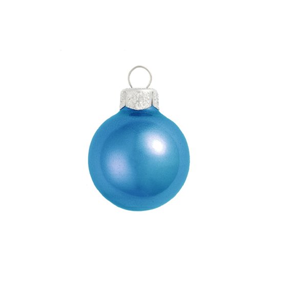 Whitehurst Metallic Finish Glass Christmas Ball Ornaments - 2.75" (70mm) - Cobalt Blue - 12ct