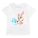 thumbnail image 3 of Nueva camiseta de algodón con diseño de huevos de Pascua para niños y hermanos, ropa para niños con bonito conejito, camiseta para bebé niño o niña, 3 of 5