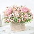 thumbnail image 2 of Arreglo de flores artificial para decoración para hogar 2xPink, 2 of 9