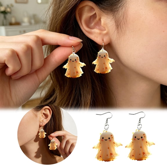 Halloween Ghost Earrings for Women Cute Ghost Earrings Halloween Accessories Jewelry