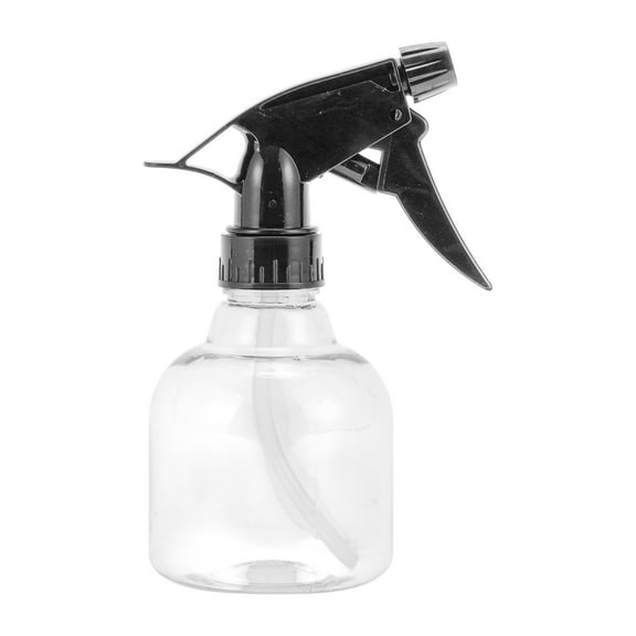 Unique Bargains 1 Pc Hair Spray Bottles Hand Pressure Type for Hair 250ml Black Clear