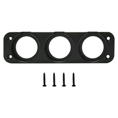 

Reduced！Amusingtao 1 2 3 4 Hole PVC Practical Car Switch Mounting Plate With Screws Golf Cart