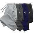 thumbnail image 2 of 2024 Pantalones deportivos con estampado para hombre, pantalones de entrenamiento informales, ropa deportiva, pantalones deportivos de pierna recta para hombre, pantalones de gimnasio negros, otoño, 2 of 4
