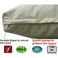 thumbnail image 3 of Dogbed4less Shredded Memory Foam 55"x47" Dog Bed Pillow with Khaki Suede Cover, 3 of 7