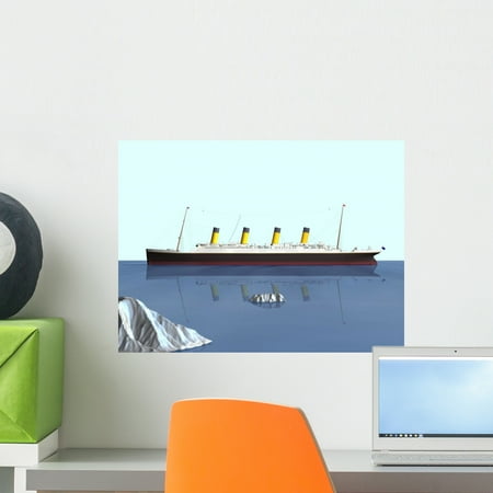 Cruise Ship Titanic Wall Mural by Wallmonkeys Peel and Stick Graphic (18 in W x 9 in H) WM309543