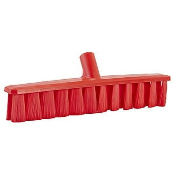 Vikan 16" UST Push Broom- Soft - Red (3 Units)