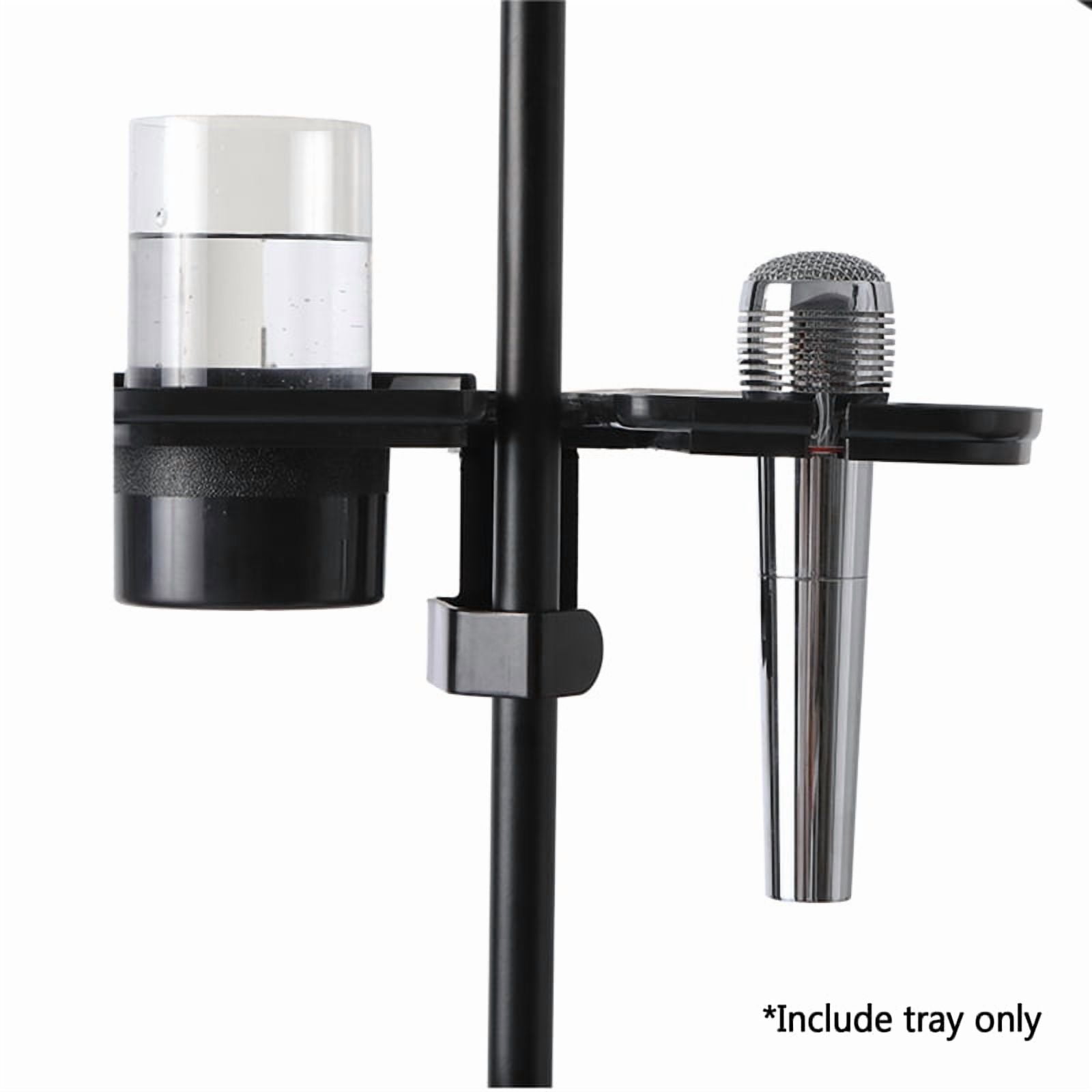 Sound Card Tray Live Microphone Plastic Stand Threaded Clamp Clip Fit for Tripod