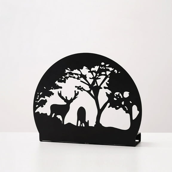 Candlestick Holders,Milu Deer Metal Candle Holder，for Fireplace Party Dining Home，Black