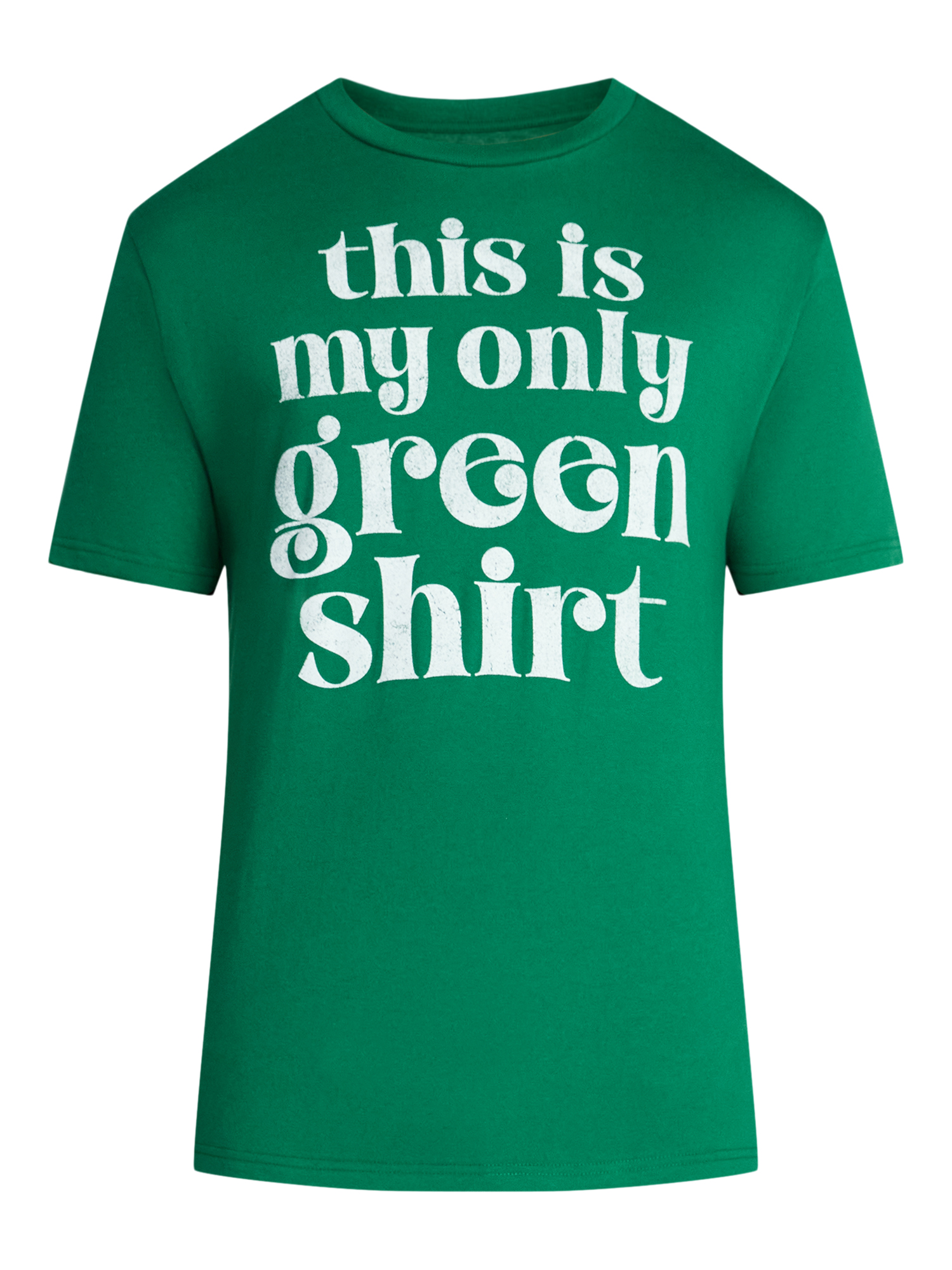 Saint Patrick's Day Men's Green Shirt Smooth Graphic Tee by Way to Celebrate, Sizes XS-5XL