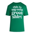 thumbnail image 3 of Saint Patrick's Day Men's Green Shirt Smooth Graphic Tee by Way to Celebrate, Sizes XS-5XL, 3 of 5