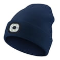 thumbnail image 1 of Linterna frontal manos libres, linterna de invierno recargable por USB, gorro tejido, calcetín navideño, regalos para hombres, marido y papá, 1 of 5