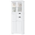 thumbnail image 7 of Homfa 67" Tall Bathroom Cabinet, White Linen Cabinet with Doors and Removable Drawers, Kitchen Cupboard, 7 of 7
