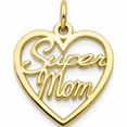 thumbnail image 1 of 10K Yellow Gold Super Mom Charm (20 X 16) Made In United States 10c435, 1 of 5