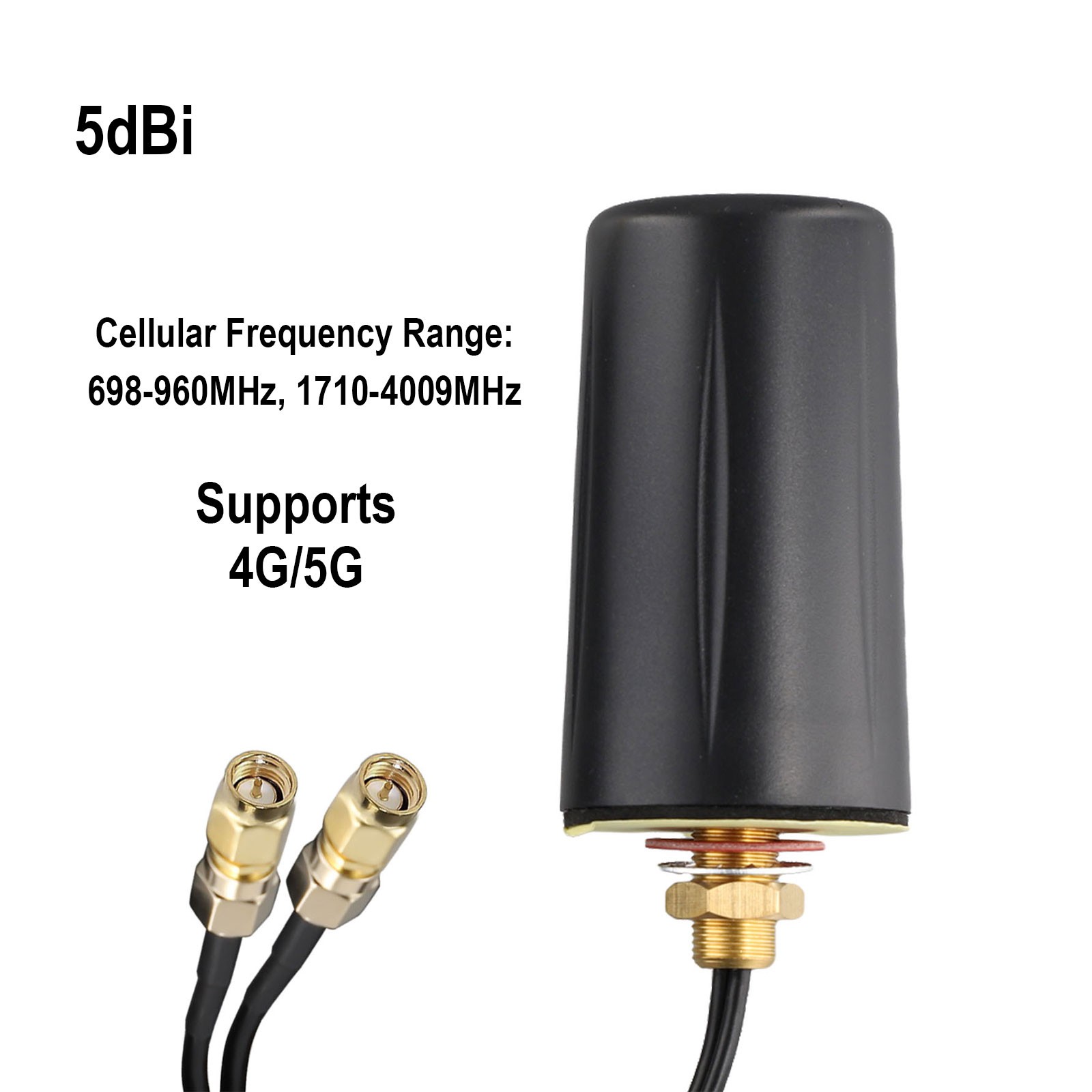 qiya 5G 4G 3G 2G LTE MiMo Outdoor Broadband Mobile Antenna Vehicle External Antenna SMA High Performance Antenna With 3 Meters Cable