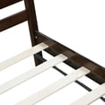 thumbnail image 3 of Noble House 79" Twin Bed, Solid Rubber Wood Frame with Headboard and Footboard, Minimalist Bedroom, Espresso, 3 of 9