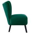 thumbnail image 4 of Pemberly Row 18.5" Contemporary Velvet Upholstered Accent Chair in Green, 4 of 7