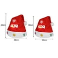 thumbnail image 6 of harmtty Red Christmas Hat Glowing Create Atmosphere 3D Snowflake Festival Dress Up Light-up Doll Christmas Hat for Party, 6 of 8