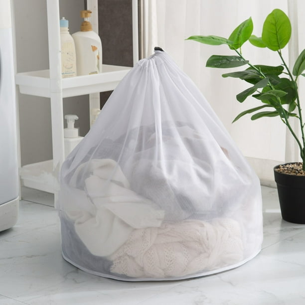 EGNMCR Large Laundry Bag, Mesh Laundry Bags With Drawstring
