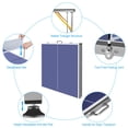 thumbnail image 6 of 6x3FT Professional Indoor/Outdoor Ping Pong Table Set - Portable Table Tennis Table with Net, 2 Paddles & 3 Balls for Adults & Teens, 6 of 7