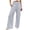 Light Gray, variant on Gunia Wide Leg Pants For Women High Waisted Palazzo Solid Color Stretch Casual Trousers With Pockets Summer Flowy Pants