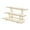 Straight  wood color, variant on QSTDGVPW 3 Tier Corner Tiered Display Stand 3 Step Corner Display Rack for Tradeshows Arc black