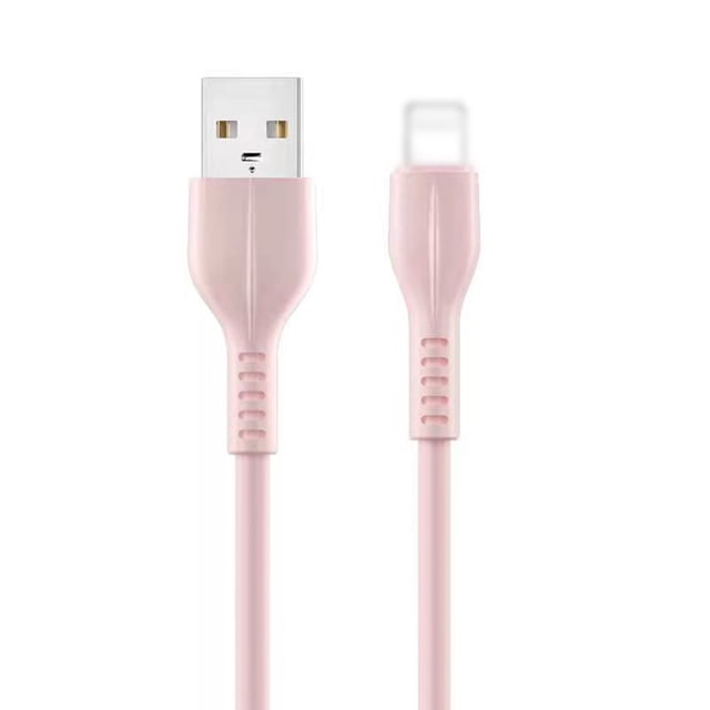 Câble de Chargement 2A Cordon de Charge Rapide en Silicone USB-A vers Interface iOS Cordon de Chargeur de Synchronisation de Données Compatible avec Appareils iOS 1 M/3 Pi