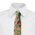thumbnail image 2 of Floral Necktie, Girls Cats and Birds, Dress Tie, 3.7", Multicolor, by Ambesonne, 2 of 3