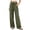 Army Green, variant on Kezqiaxn Summer Pants for Women Stretchy Elastic Waist Drawstring Loose Casual Trousers with Pockets Fashion Clothing