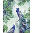 thumbnail image 2 of Peacock Feathers Throw Blanket Gifts for Women Girls, Animals Decor for Couch Bed Sofa Travelling Camping, Birthday Christmas Soft Cozy Lightweight Blankets for Kids Adults 50"x60", 2 of 5