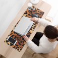 thumbnail image 3 of Long Mouse Pads for Desk,Orange and Brown Leopard Pattern Desk Mats on Top Of Desks, Desk Mouse Pad Extra Large with 3mm Non-Slip Base and Stitched Edge for Gaming,Office,Work,Home 31.5"x11.8", 3 of 6