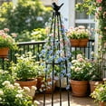 thumbnail image 4 of Planting Basket Gardening Flower Stand Assembly Climbing Vines Stand Outdoor Flower Rack Plants Flower Rack, 4 of 6