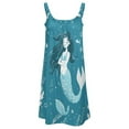 thumbnail image 5 of Ladies' Summer Dress Beach Sleeveless Ocean Cute Mermaid T-shirt Vest Sun Skirt, 5 of 8