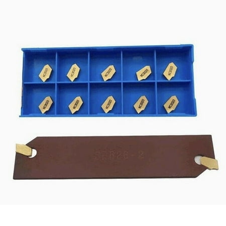 

Lierteer SP200 GTN-2 Grooving Cut-Off Carbide Inserts with SPB26-2 Blade Slotting Tool