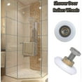thumbnail image 3 of 4 Sizes Shower Door Rollers Runners Wheels Replacement Part Bathroom Glass Door Runner Sliding, 3 of 4