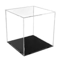 thumbnail image 1 of Transparent Football Box Acrylic Basketball Stand Figurine Display Case, 1 of 6
