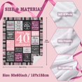 thumbnail image 6 of 40th Birthday Gifts Women Blanket 60\u201dX50\u201d, 40th Birthday Decorations Women, 40th Birthday Gift Ideas, Happy 40th Birthday Gifts for Women, 1984 Birthday Gifts for 40 Year Old Woman Throws, 6 of 6