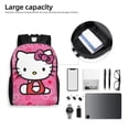 thumbnail image 6 of Hello Kitty Backpack, Travel Laptop Backpack, Water Resistant College School Computer Bag, Durable Daypack, Fit 16 Inch Notebook, 6 of 8