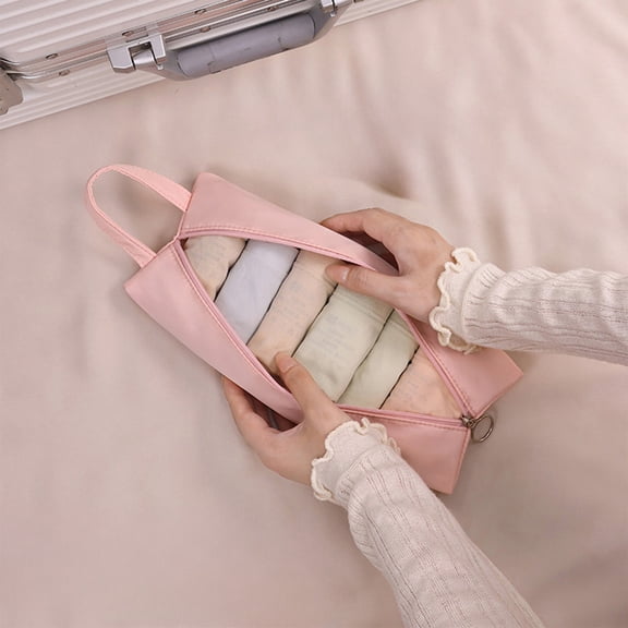YYV Gifts Travel Lingerie Storage Bag Portable Underwear Organizer Small Clothes Pouch Breathable Zippered Packing Cube for Luggage Suitcase Travel Business Trips Vacation Packing System