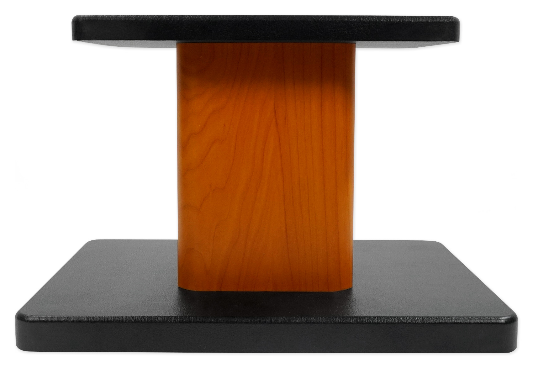 (2) 8” 2-Tone Wood Bookshelf Speaker Stands For KEF LS50 Monitor HiFi Speakers - image 4 of 10