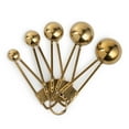 Thyme & Table 4Piece Stainless Steel Measuring Spoons, Gold