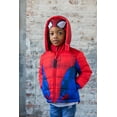 thumbnail image 2 of Marvel Avengers Toddler Boys Zip Up Winter Coat Puffer Jacket Red/White/Black 5T, 2 of 5