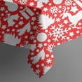 thumbnail image 5 of Red Christmas Deer and Gift Pattern Square Tablecloth,Waterproof Square Table Cover,Wipeable Spillproof Washable Table Cover for Home Kitchen Party Decor 42"X42"(107x107cm), 5 of 6