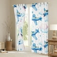 thumbnail image 3 of Castle Fairy Kawaii Airplane Blackout Curtains Set of 2 (52x84 Each) for Boys Children Teens,Starry Sky Window Curtains,Pink Blue Curtains and Drapes,Breathable Home Decor, 3 of 6