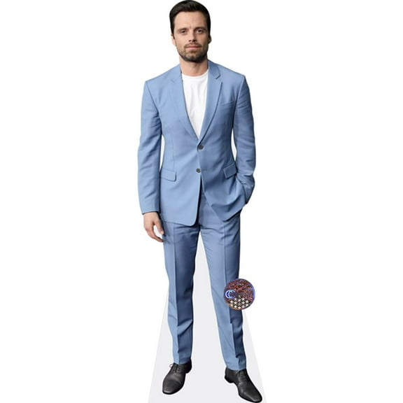 Sebastian Stan (Blue Suit)# Mini Cardboard Cutout Standee