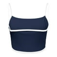 thumbnail image 5 of JIAYUE Women's Tank Tops Solid Color Sleeveless Workout Square Neck Longline Sports Vest Support Crop Yoga Spaghetti Strap Built In Bras Classic Female Camisole, 5 of 5